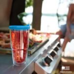 Tervis White Daisies Made in USA Double Walled Insulated Tumbler Travel Cup Keeps Drinks Cold & Hot, 24oz, Clear - Image 6