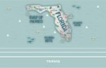 Tervis Traveler Florida Fun Map Triple Walled Insulated Tumbler Travel Cup Keeps Drinks Cold & Hot, 30oz with Straw Lid, Stainless Steel - Image 3