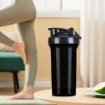 Personalized Fitness Shake Cup 18oz Custom Sports Water Bottles with Photo Name Text Image Customized Outdoor Sport Cups for School Home Office Travel Gym, BlackV - Image 8