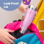 VINUR 9 oz Small Water Bottle for Kids-Stainless Steel Vacuum Insulated Water Bottle for School-Cola Shape Leak Proof Flask with Carry Rope, Royal Blue - Image 6