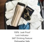 Mighty Mug | The Untippable Mug | Grips When Hit, Lifts for Sips | Insulated Stainless Steel Tumbler | Cupholder Friendly | Gifts for Women Men All | Leakproof | 6 Hour Hot / 24 Cold | 16oz | RoseGold - Image 5