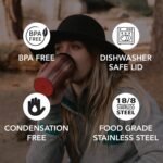 Mighty Mug | The Untippable Mug | Grips When Hit, Lifts for Sips | Insulated Stainless Steel Tumbler | Cupholder Friendly | Gifts for Women Men All | Leakproof | 6 Hour Hot / 24 Cold | 16oz | RoseGold - Image 6