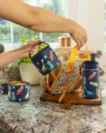 Hydrapeak Mini 14oz Fun Sticker Print Water Bottle with Straw Lid, Stainless Steel Double Wall Insulated Water Bottle, Leak-Proof and Spill-Proof Water Bottle, Monster Truck-Navy - Image 7