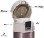 Simplefy Deluxe Stainless Steel Vacuum Insulation Bottle 16oz Leak-Proof Lid, BPA-Free, Easy-Clean, Durable Travel Bottles for School, Office & Sports - Image 4