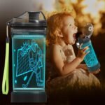 Lightzz Kids Water Bottle with 3D Glowing Hockey LED Light - 14 OZ Tritan BPA Free - Creative Ideal Travel Cup Gift for School Kid Boy Child Holiday Camping - Image 3