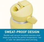 CamelBak Thrive Flip Straw Insulated Stainless Steel Water Bottle Yellow Bloom, 32oz - Image 4