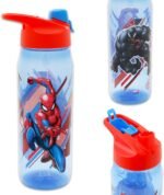 Marvel Spiderman Water Bottle Bundle School Supplies Set with 20 Oz Drinking Cup, Stickers, More | Spiderman Reusable Water Bottle Set - Image 3