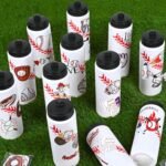 12 Pack Baseball Water Bottle Bulk with 300 PCS Stickers 20 oz Reusable BPA-Free Water Bottles for Boys Sports Squeeze Bottles Baseball Party Favors Gifts For Team - Image 5