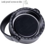 Goodful Double Wall Vacuum Sealed, Insulated Water Bottle with Two Interchangeable Lids, Sipping or Chugging Lids, Leak-Proof, Wide Mouth for Drinking and Cleaning, 40 Oz, Ombre Pink/Blue - Image 6