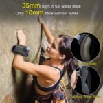 Wrist Sports Water Bottle with Adjustable Hand Strap 7 oz/200 ml Soft Silicone BPA-Free for Hydration Morning Jogging Running Climbing Hands-Free Exercise (Black) - Image 3