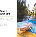 Klean Kanteen 27 oz Classic Water Bottle with Flip Seal Sport Cap & Straw - 100% Leakproof Spout & Cap - Durable, BPA-Free & Stainless Steel Material - Easy-Sip Water Bottle - Peach Parfait - Image 4