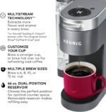 Keurig K-Supreme Single Serve K-Cup Pod Coffee Maker, MultiStream Technology, 4 Brew Sizes, 66oz Dual-Position Removable Reservoir, Gray - Image 4