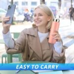 Bokon 4 Pack 10oz Insulated Water Bottle Mini Stainless Steel Tumber Leak Proof Flask Keeps Drinks Hot and Cold (Blue,Gray,Black,Pink) - Image 6