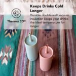 MiiR Sipper Straw Insulated Water Bottle, Thermo 3D Vacuum Technology, One-handed sipping, 16oz - Image 3
