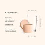 JOCO Cup 16oz - Eco-innovative Borosilicate Glass Reusable Classic Cup - (Mood Indigo) - Image 3