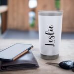 Leslie Personalized Name Travel Mug Stainless Steel Insulated Tumbler - Image 6