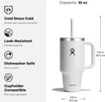 Hydro Flask 32 Oz Travel Tumbler with Handle, Lid and Straw - Insulated Stainless Steel in 32 Oz Matcha Ombre - Image 3