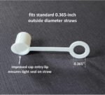 Replacement Straw Caps for Mueller | Pro Guard | Big-5 | Pro Impact | STX | Play It Again Sports, Hockey/Lacrosse/Football/Boxing Water Bottles, Caplugs 9064 - Image 3