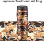 Tiger Japanese Art Insulated Travel Mug, 16oz (480ml), 100-Year Kyoto Yuzen Tradition, Made in Japan Premium Stainless Steel Water Bottle, Vacuum Hot & Cold, with Paulownia Gift Box, MJX-B481DG - Image 3