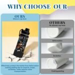 Game Gifts for Kids - 18oz Gamer Water Bottle with Straw & 2 Lid, Game Play Kids Stainless Steel Water Bottle, Insulated, Leak Proof, BPA-Free, for School, Travel, Gamer Gift Cup for Boys Girls - Image 6