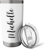 Michelle Personalized Name Travel Mug Stainless Steel Insulated Tumbler - Image 6