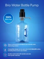 Brio Universal Water Bottle Pump | Manual Water Pump 1-5 Gallon Water Jug Dispenser for Camping Picnics and More! | 48mm & 55mm - (Multiple Color Options) - Image 3