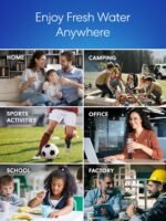 Brio Universal Water Bottle Pump | Manual Water Pump 1-5 Gallon Water Jug Dispenser for Camping Picnics and More! | 48mm & 55mm - (Multiple Color Options) - Image 5