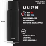 SIGG - Gemstone IBT - Stainless Steel - Double Wall Water Bottle - With Cup - Swiss Design Thermo Flask 17/25 / 34 Oz - Image 3