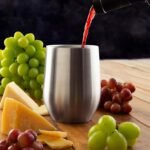 Stainless Steel Wine Glasses with Lid (Set of 4) - 12 oz Double Walled Insulated Outdoor Wine Tumblers - 100% Unbreakable & Stemless - Drinkware Set for: Wine, Coffee, Water - Image 5
