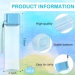 Olgaa 24 Pcs Water Bottle Bulk 16oz Kids Water Bottle Reusable Leak Portable Plastic Sports Drink Water Bottles With Handle Strap for Cycling Camping Hiking Gym Yoga (Blue) - Image 3
