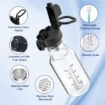 Neodaco 2 Pack Glass Shaker Bottle, 20 OZ Odorless Shaker Bottle with 304 Stainless Steel Ball and Removable Cleaning Brush for Fitness Protein Mixes - Image 5