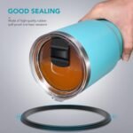 20 oz Tumbler Lid, Replacement Lids Compatible for YETI 20 oz Tumbler, 10/24 oz Mug and 10 oz Lowball, 2 Pack Travel Spill Proof Cup Lids Covers with Magnetic Slider Switch, BPA Free - Image 6