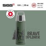 SIGG - Aluminium Water Bottle for Children - WMB One Brave Wolf - Suitable for Carbonated Drinks - Leak-Proof - Light as a Feather - BPA-Free - ClimatePartner Certified - Sports & School - Green - 0.6 - Image 3