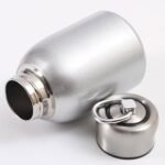 Mini Vacuum Insulated Tumbler Small Stainless Steel Thermal Bottle Water Flask Thermal Cups for Hot and Cold Drinks Travel Coffee Mug 10.2 oz/300ml Silver - Image 3