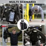 Magnetic Gym Bags for Men & Women with Adjustable Strap,Magnetic Bag Water Bottle Holder for Travel, Work,Sports,Water Bottle Sling Bag with Pocket (Black) - Image 5