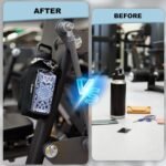 Magnetic Gym Bags for Men & Women with Adjustable Strap,Magnetic Bag Water Bottle Holder for Travel, Work,Sports,Water Bottle Sling Bag with Pocket (Black) - Image 6