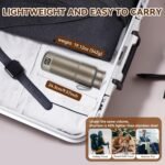 Pure Titanium Travel Kettle,Dual Voltage Portable Electric Kettle 110V-240V Smart Small Water Boiler for Tea & Coffee,12 Temperature Control,Auto Shut Off & Boil Dry Protection (Gray,520ML) - Image 10