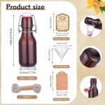tchrules 16 Brown Vanilla Extract Bottles 5oz Swing Top Glass Bottle for Vanilla Extract Homemade, Gift Giving, Small Glass Bottles for Food Storage Canister for Bean Sauce Spice - Image 4