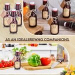 tchrules 16 Brown Vanilla Extract Bottles 5oz Swing Top Glass Bottle for Vanilla Extract Homemade, Gift Giving, Small Glass Bottles for Food Storage Canister for Bean Sauce Spice - Image 5