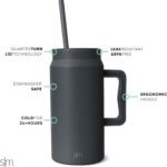 Simple Modern 50 oz Mug Tumbler with Handle and Straw Lid | Reusable Insulated Stainless Steel Large Travel Jug Water Bottle | Gifts for Women Men Him Her | Trek Collection | 50oz | Graphite - Image 3