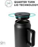 Simple Modern 50 oz Mug Tumbler with Handle and Straw Lid | Reusable Insulated Stainless Steel Large Travel Jug Water Bottle | Gifts for Women Men Him Her | Trek Collection | 50oz | Graphite - Image 5