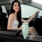 40oz Tumbler with Handle,Double Wall Vacuum Reusable Stainless Steel Insulated Water Bottle,With Leak Proof lid and Straw for Iced or Cold Beverages (Blue Haze) - Image 5