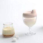 Plastic Goblet Cup, Baby Sippy Cup Wine Glass, Beverage Mug Milk Bottle with Lid for Kids on Birthday Party or Celebration - Image 5