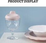 Plastic Goblet Cup, Baby Sippy Cup Wine Glass, Beverage Mug Milk Bottle with Lid for Kids on Birthday Party or Celebration - Image 6