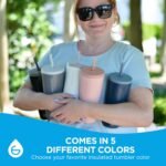 GROSCHE Jasper Insulated Stainless Steel Tumbler With Straw – Travel Cup with Lid, Extreme Insulation & Sleek Design, 23 oz - White - Image 8