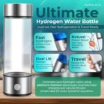 Hydrogen Water Bottle Generator, Portable Rechargeable Hydrogen Water Bottle, Hydrogen Water Ionizer Machine, with SPE/PEM Technology, for Home Office Travel Fitness Drinking - Image 6