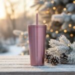 Hydrapeak Journey 25 oz Insulated Tumbler with Lid and Straw, Iced Coffee Cup, Reusable Stainless Steel Water Bottle Travel Mug, Gifts for Women Men, Rose Metalic - Image 4