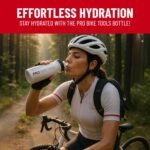 PRO BIKE TOOL Bike Water Bottle 550 ml 19 oz -for All Fitness and Cycling - Soft Silicone Mouthpiece – Fast Flow Valve - Easy Squeeze Bidon (White) - Image 3