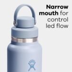 Hydro Flask Water Bottle - Insulated Stainless Steel - Wide Mouth Flex Chug Lid, Non Spill, Leakproof in 24 Oz Trillium Pink - Image 4