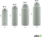 Ello Cooper 22oz Stainless Steel Water Bottle with Straw and Carry Handle, Double Walled and Vacuum Insulated Metal, Leak Proof Locking Lid with Soft Silicone Spout, Reusable, BPA Free, Sage - Image 9